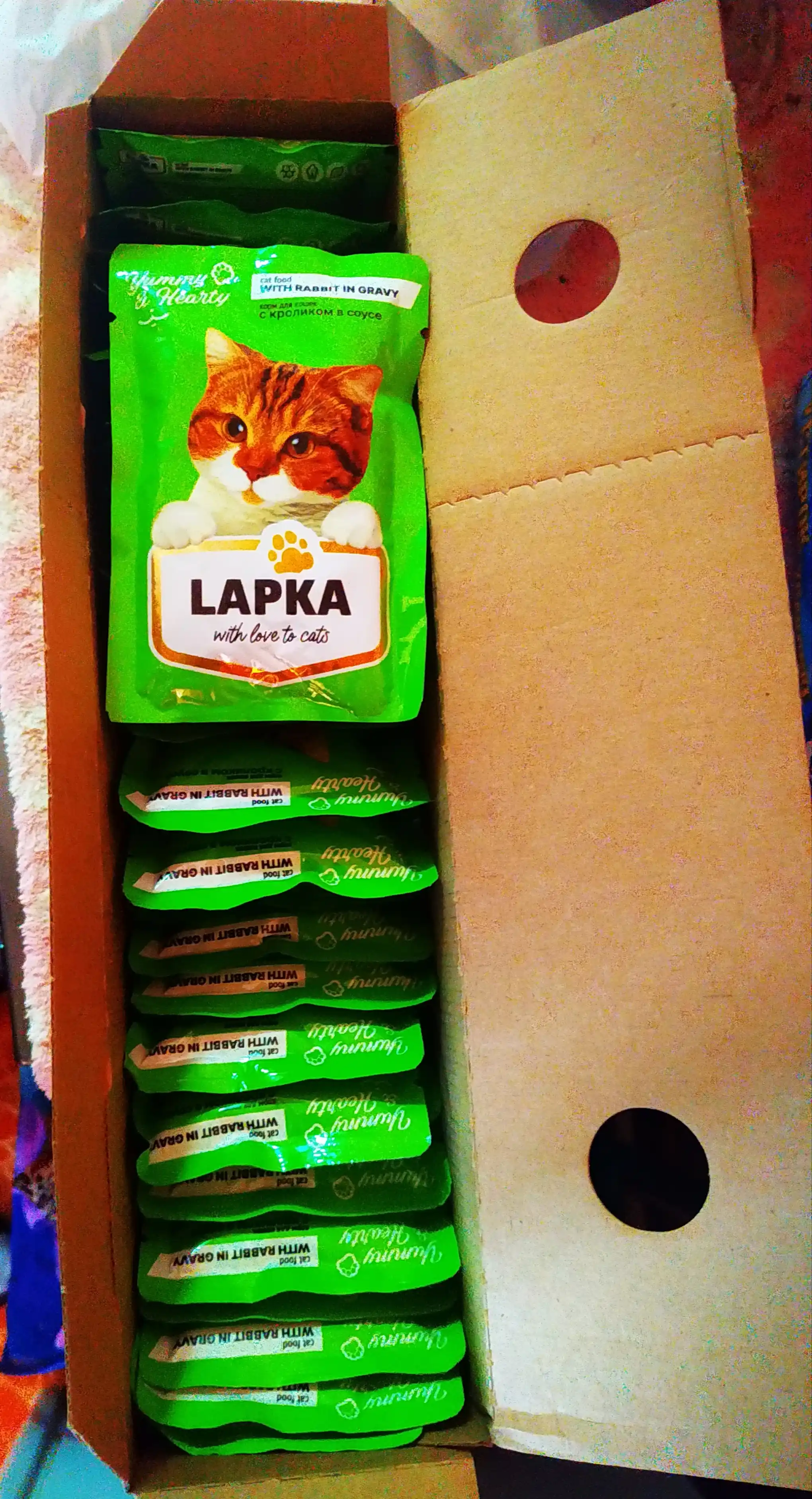 Lapka влажный корм для кошек, с кроликом 85 гр 28 шт