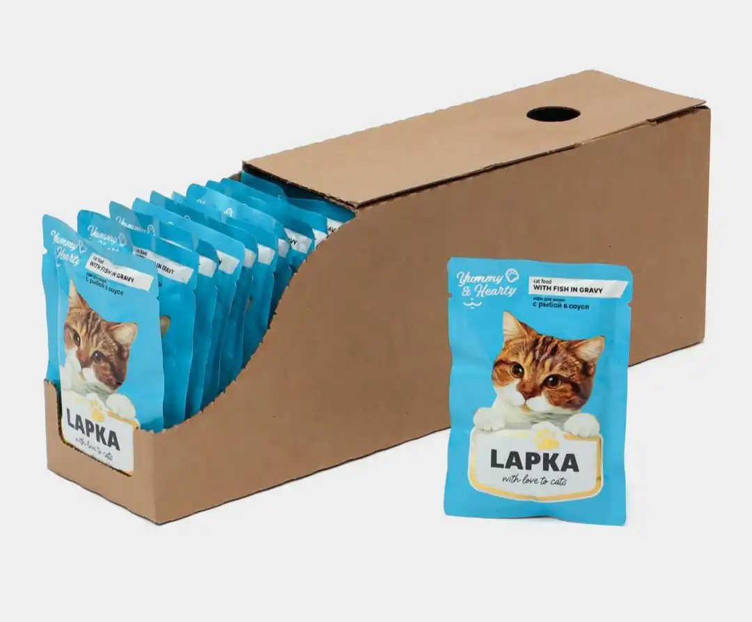 Lapka влажный корм для кошек, с кроликом 85 гр 28 шт