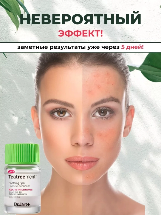 Akne dog'larini davolash Dr.Jart+ Teatreement, 15 ml