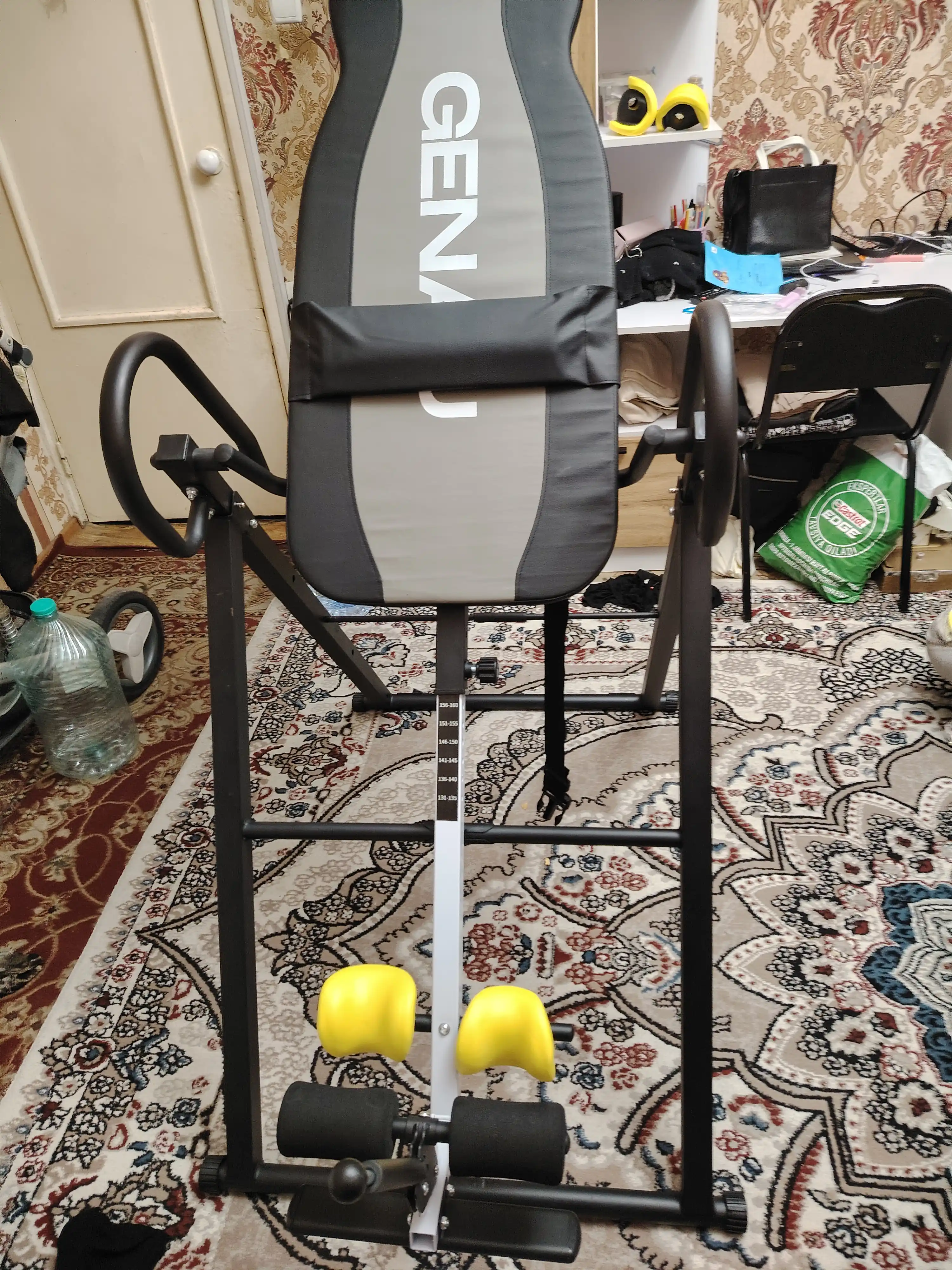 Inversion stol, Genau FitSpine EA-350, qora, bel og‘rig‘iga qarshi, 136 kg gacha *IT1-01A