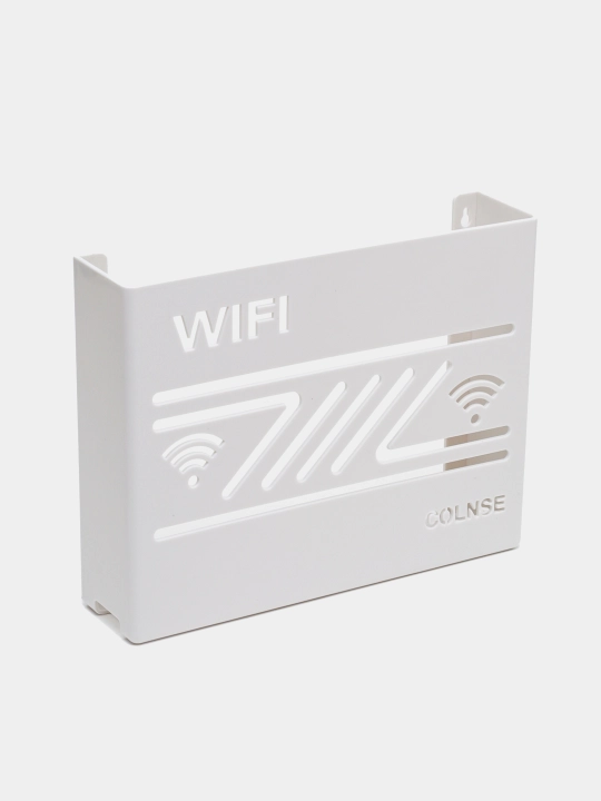 Wi-Fi router uchun devorga ornatiladigan organayzer