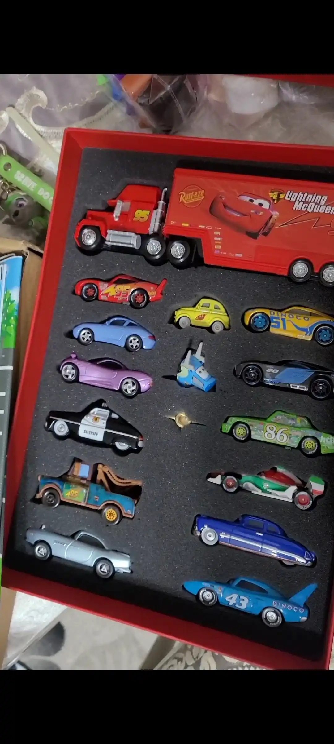 Kolleksion, metall, o‘yinchoq aravachalar, 1,64 Disney Pixar Cars Makvin mashinalari