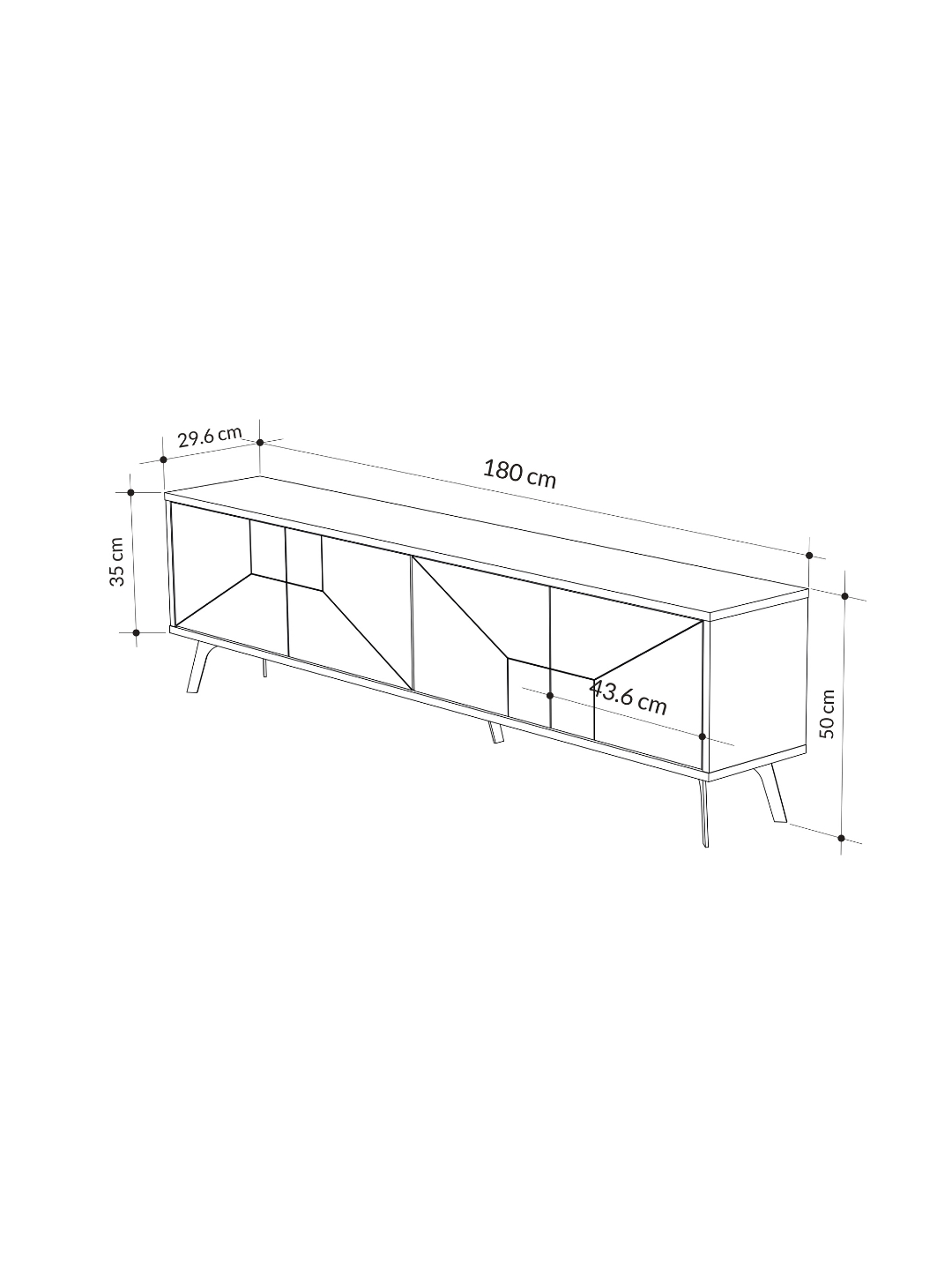 Decortie Dune TB тумба, до 180 см, Турция
