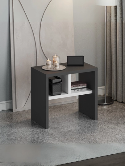 Decortie Komoti кофейный, журнальный столик — DCRT38-MSH120-УГОЛЬН