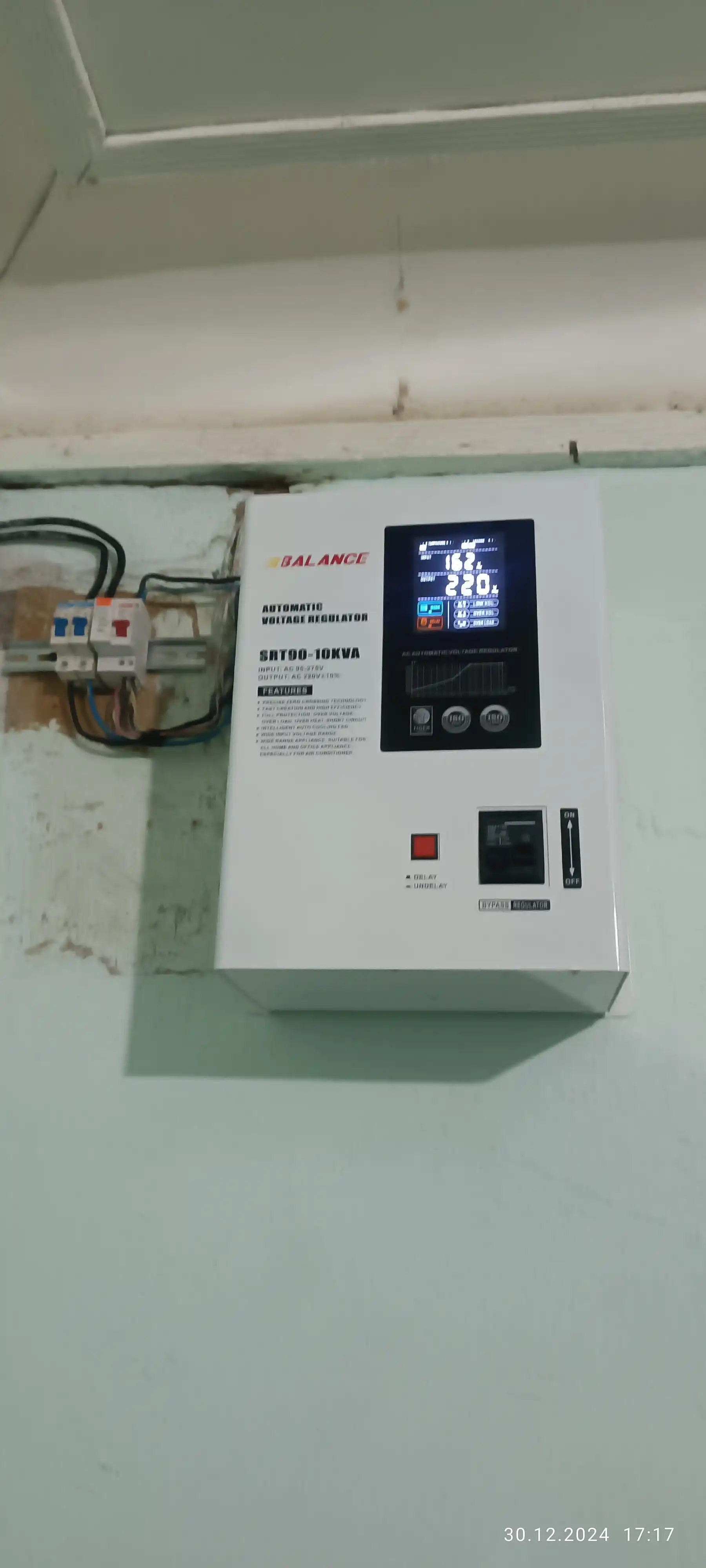 Kuchlanish stabilizatori Balance 10 kVA, releli, 95-275V