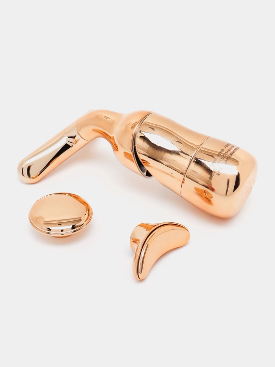 Vibratsion uchliklar bilan massajchi, kosmetik lifting, yuz uchun 3x1 to‘plami