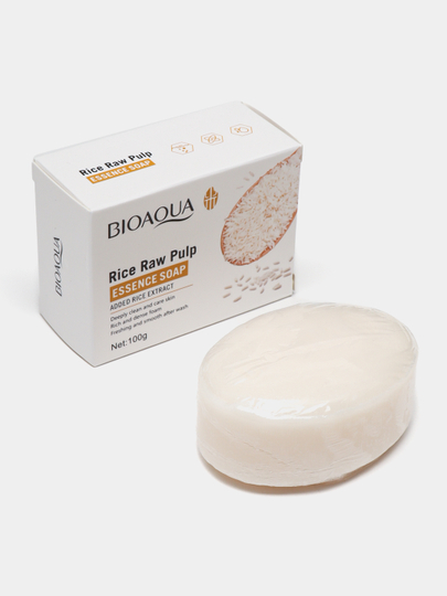 BIOAQUA мыло с добавлением экстракта риса