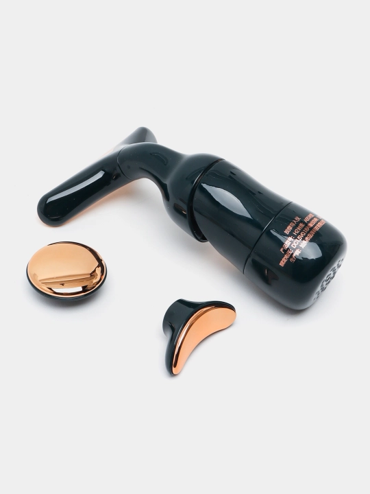 Vibratsion uchliklar bilan massajchi, kosmetik lifting, yuz uchun 3x1 to‘plami