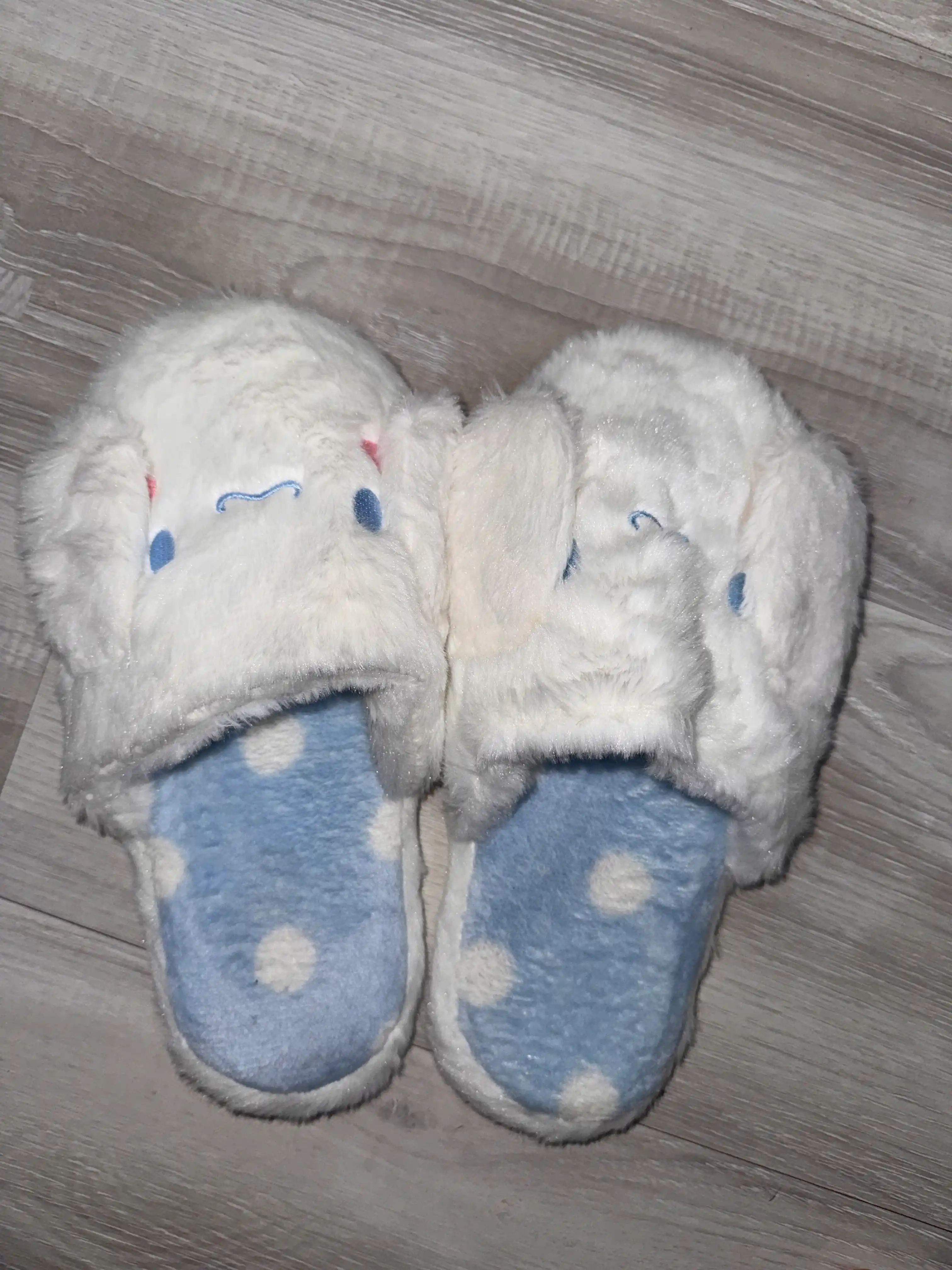 Тапочки Hello Kitty, kawaii, плюшевые, для дома