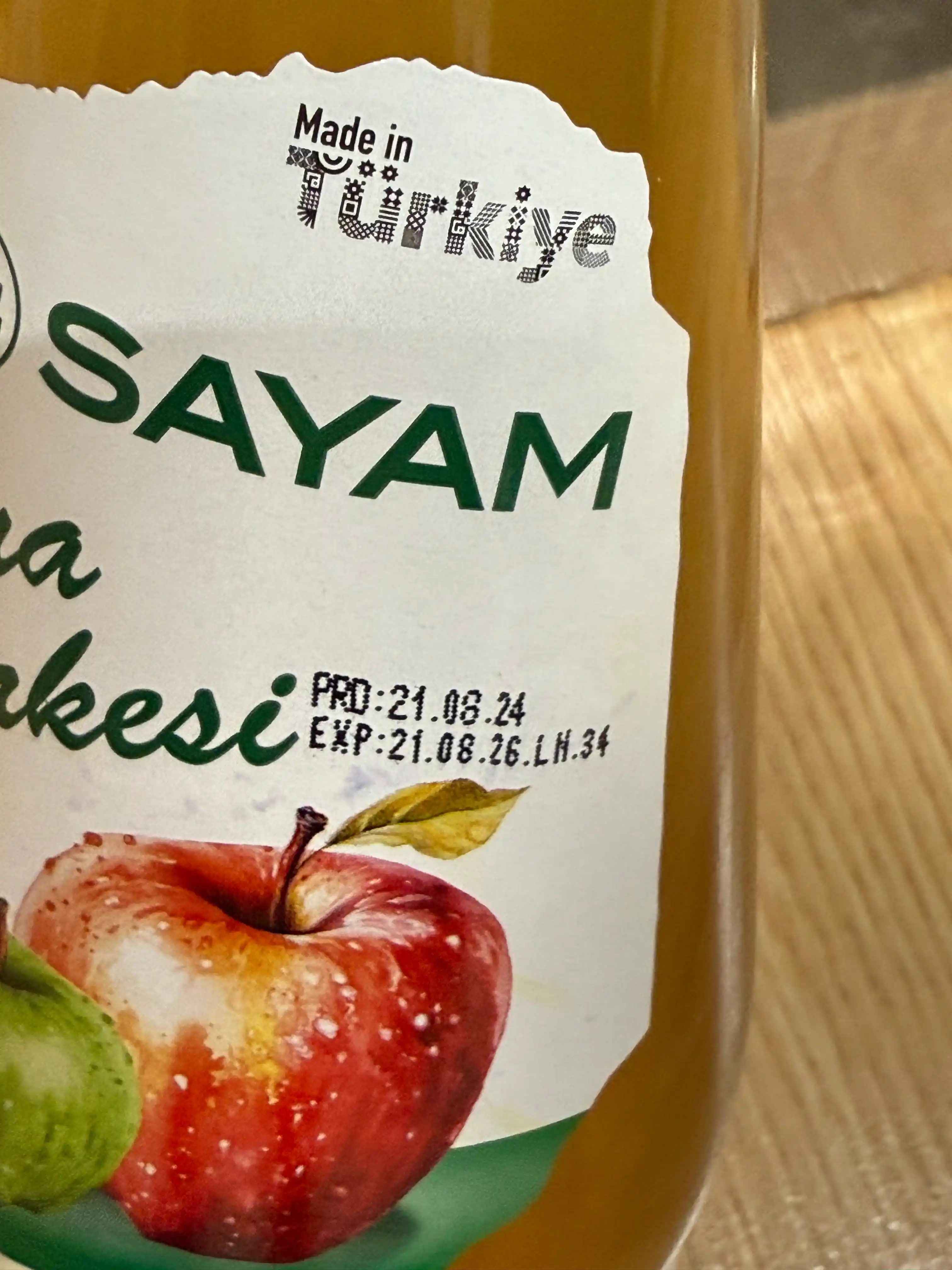 Olma sirkasi, Sayam, organik, filtirlanmagan, 500 ml, Turkiya
