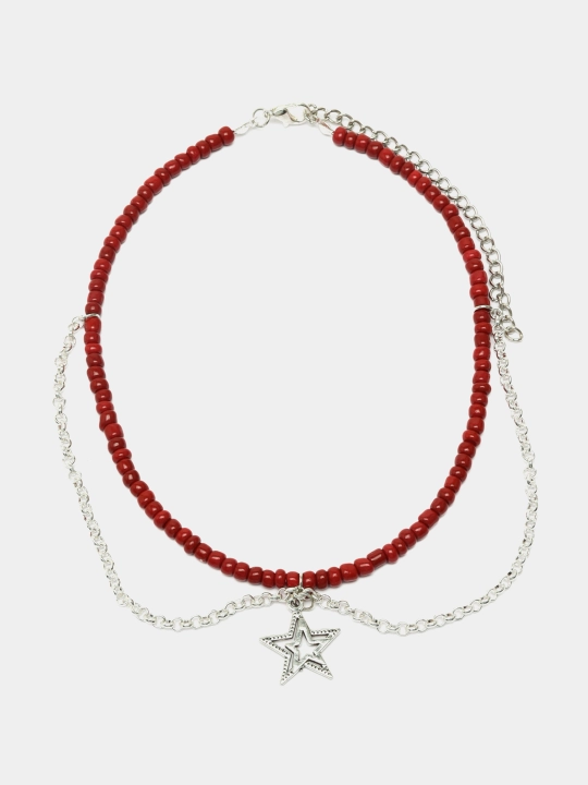 Biser va marvaridlardan yasalgan choker bo'yin zanjiri, marjonli bo'yin bezagi