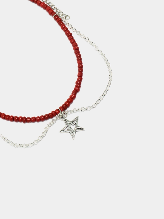 Biser va marvaridlardan yasalgan choker bo'yin zanjiri, marjonli bo'yin bezagi