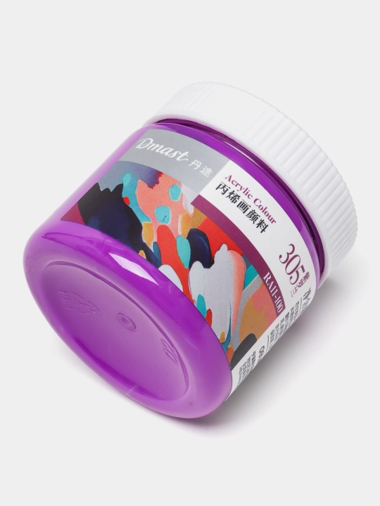Краска акриловая в банке, 100 мл, 305 VIOLET, Dmast Deli, RA11-100-305 q0000054446