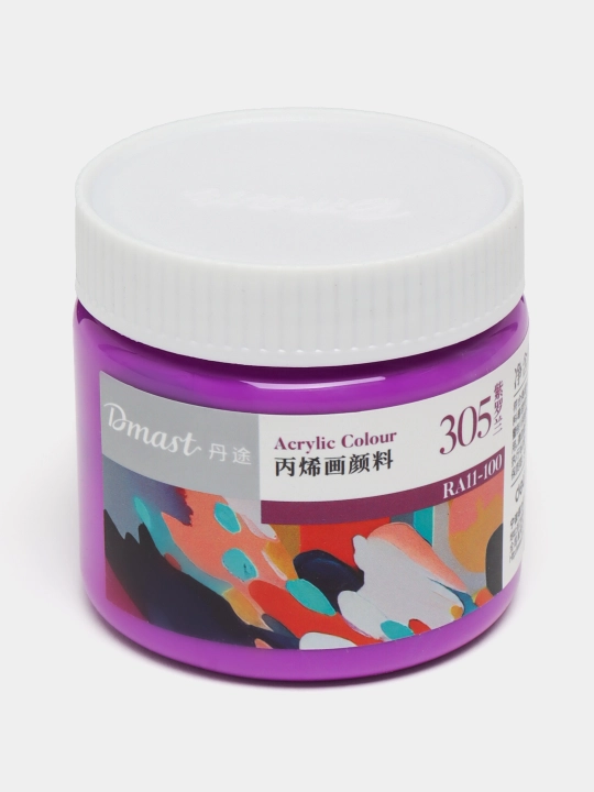 Краска акриловая в банке, 100 мл, 305 VIOLET, Dmast Deli, RA11-100-305 q0000054446