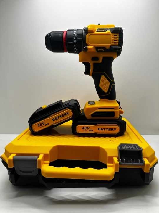 Drel-shurupovert akkumulyatorli 48V, cho‘tkasiz motor, 2 Li-ion akkumulyator