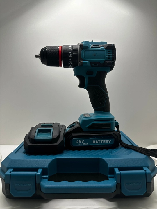 Drel-shurupovert akkumulyatorli 48V, cho‘tkasiz motor, 2 Li-ion akkumulyator