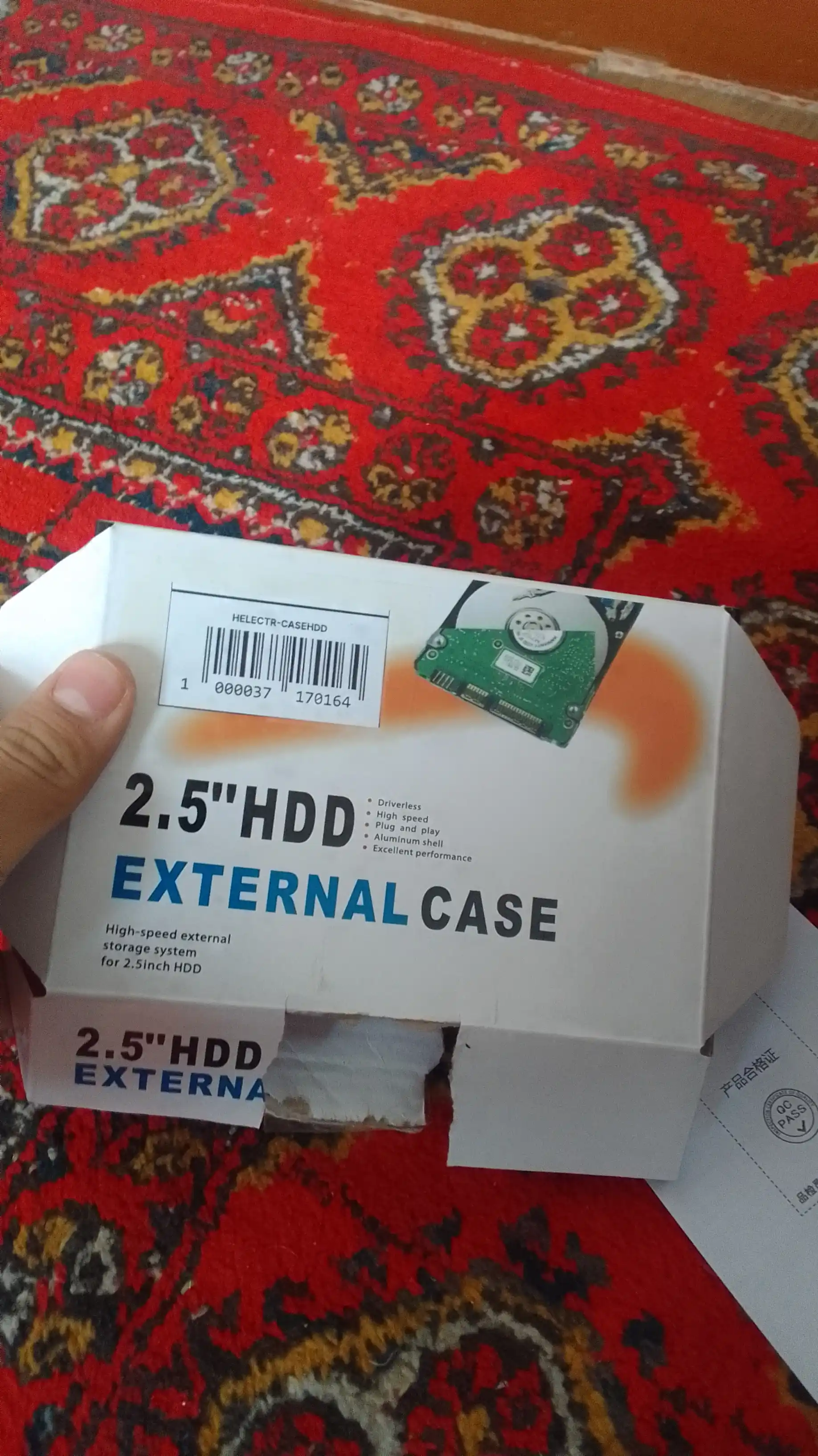 HDD SSD uchun USB 3.0 qolip keys 2.5 noutbuk qattiq diski va SSD uchun,tashqi qora quti