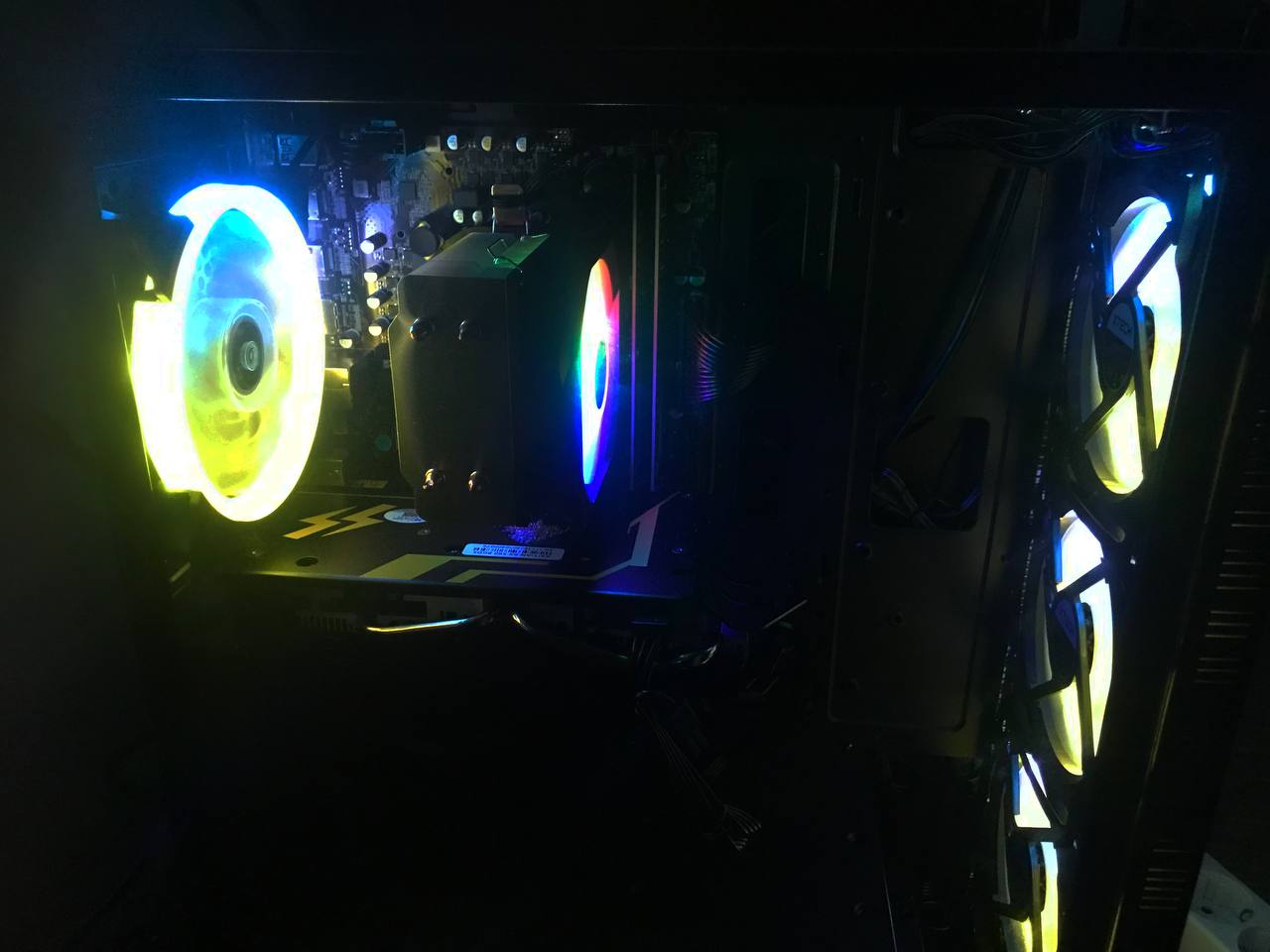 Core i5 12400F o‘yin kompyuteri, 16GB DDR4, 512 GB SSD NVMe, RTX5050 8GB, RTX3060 12GB