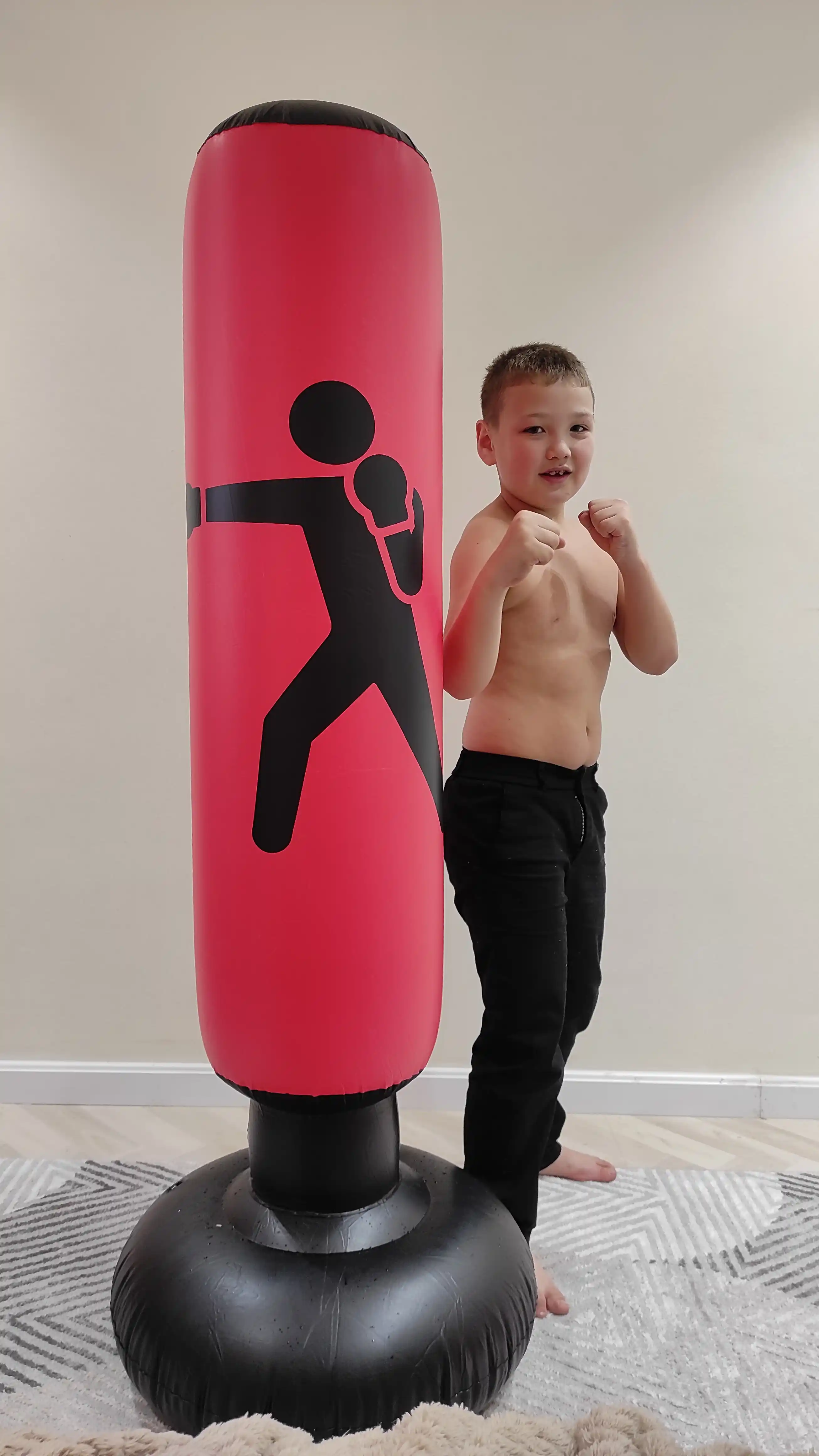 Boks uchun grusha, puflanadigan, bolalar uchun, 1.6 m