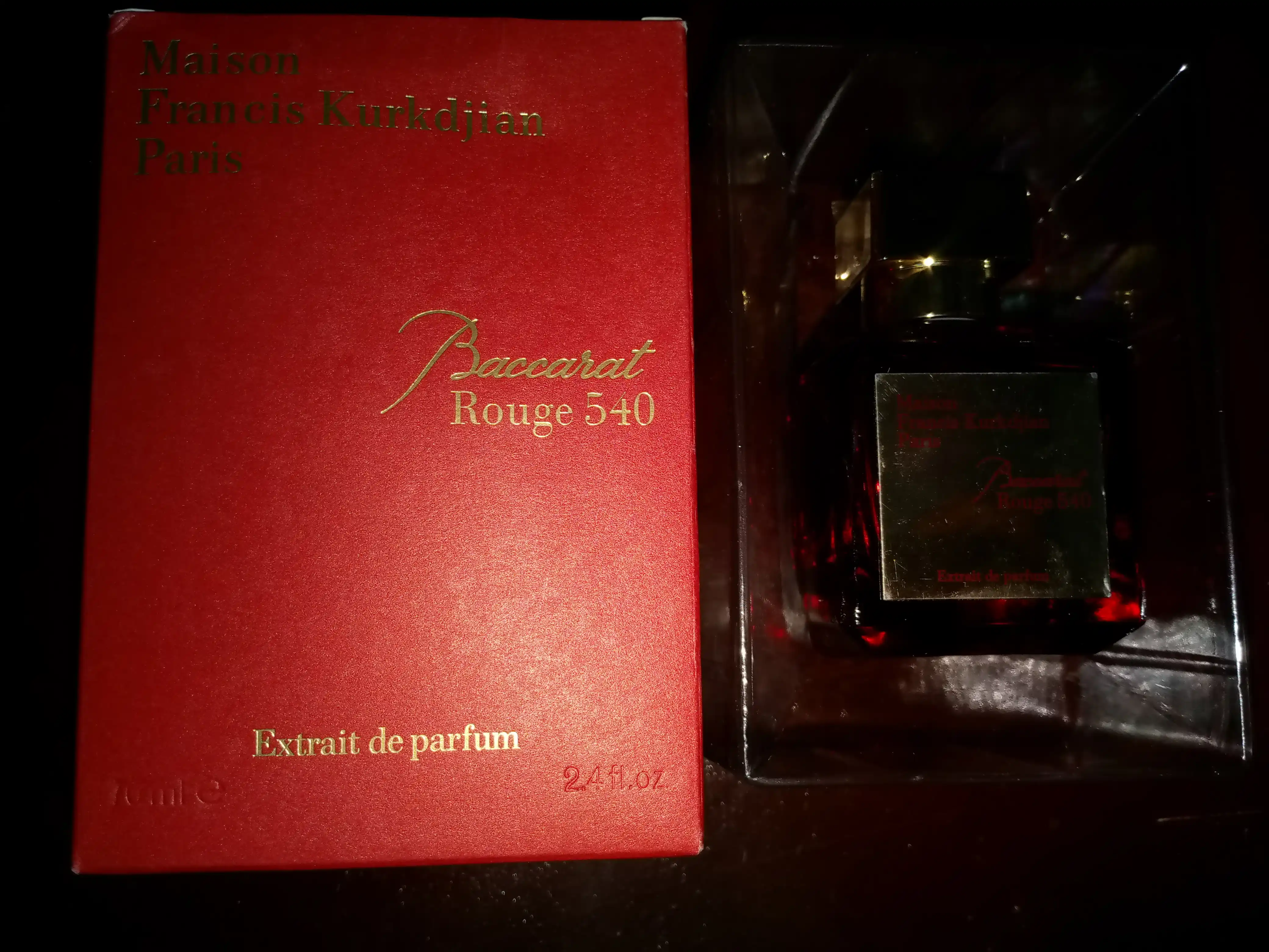Ayollar va erkaklar uchun parfyumlangan suv Baccarat Rouge 540