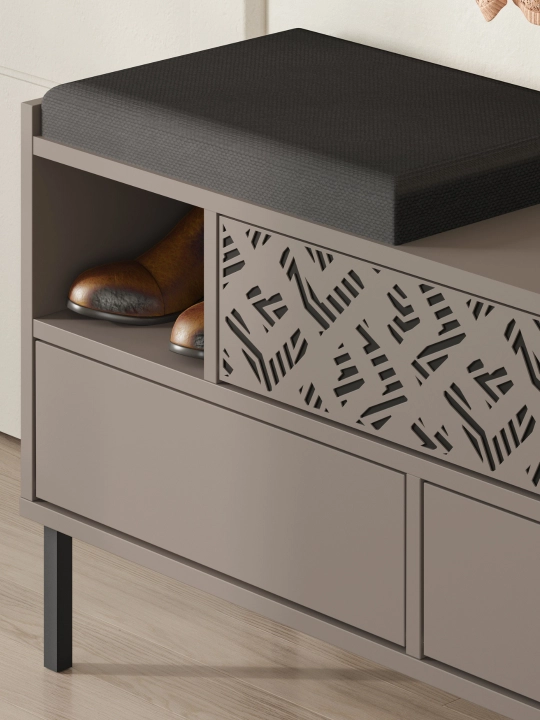 Тумба для обуви с мягким сиденьем Decortie Heaton 