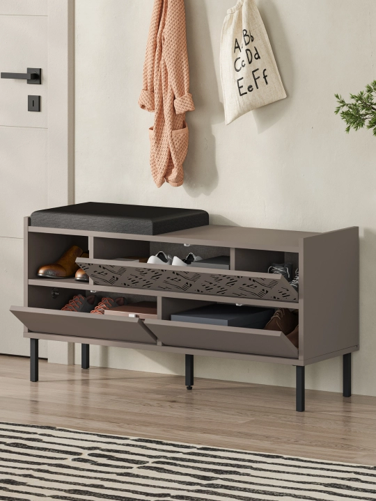 Тумба для обуви с мягким сиденьем Decortie Heaton 