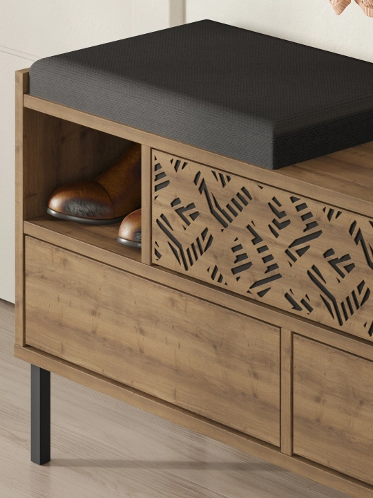 Тумба для обуви с мягким сиденьем Decortie Heaton 