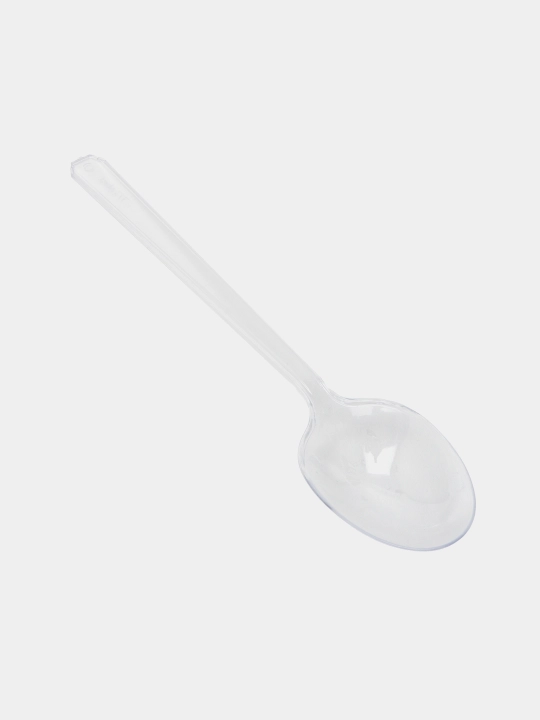 Bir martalik shaffof vilkalar qoshiq pichoq to'plami | Plastik, o'rtacha