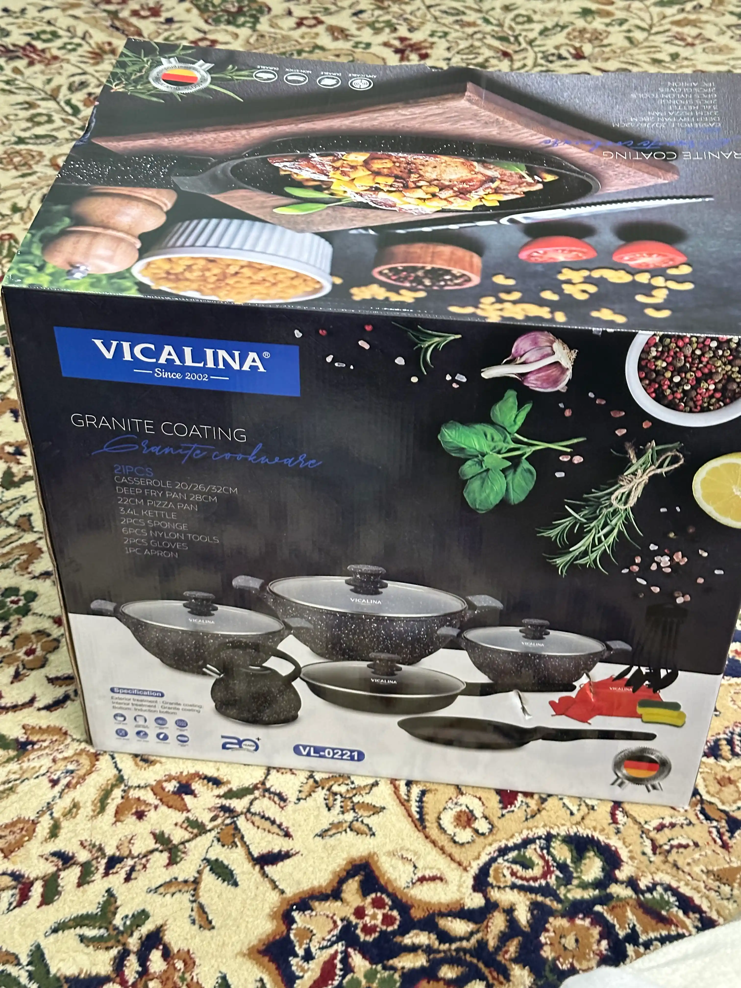 Vicalina kastryulkalar to‘plami idish-tovoq va qozonlar to‘plami