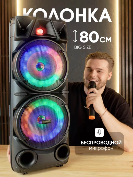 Kalonka karaoke, Bluetooth simsiz portativ dinamik, mikrofonli musiqa kalonkasi