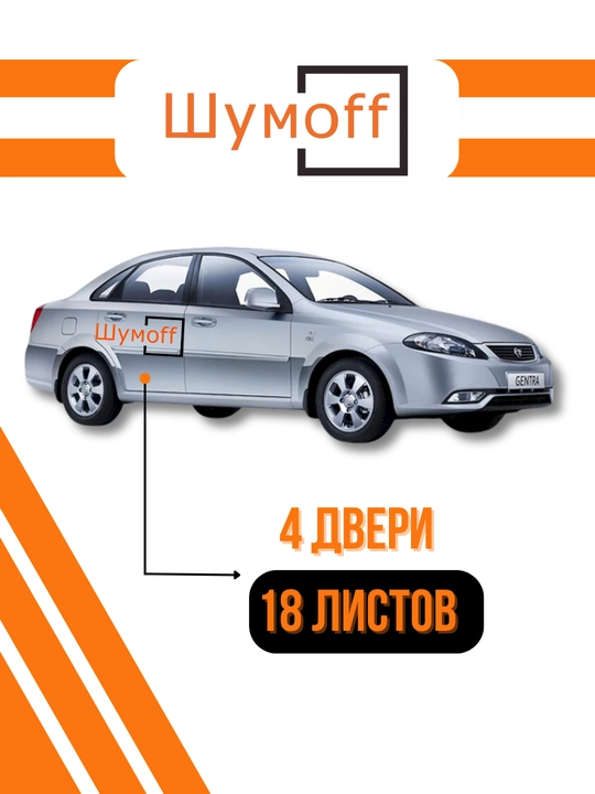 Vibroizolyatsiya ShumoFF Black Jack 2.7 mm, 18 list