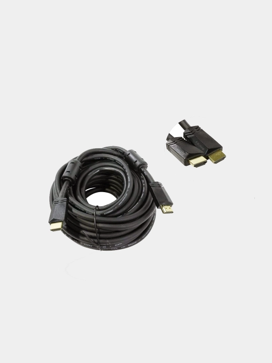 Кабель HDMI to HDMI 10 м FULL HD для ТВ, компьютеров, ноутбуков, видео и аудио устройств - 