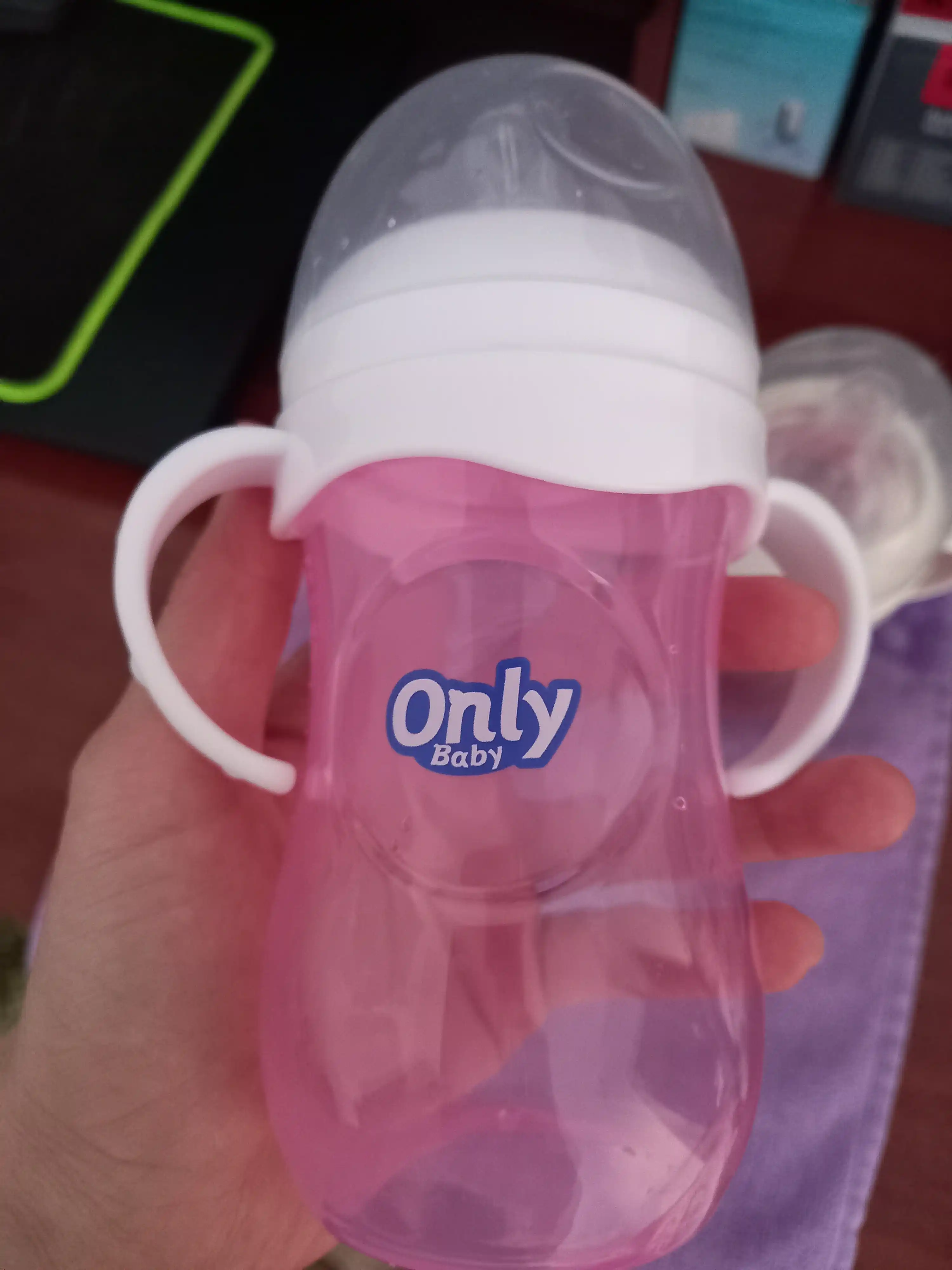 Детская бутылочка с ручками для кормления и воды Only Baby, 125 мл, 260 мл, 330 мл