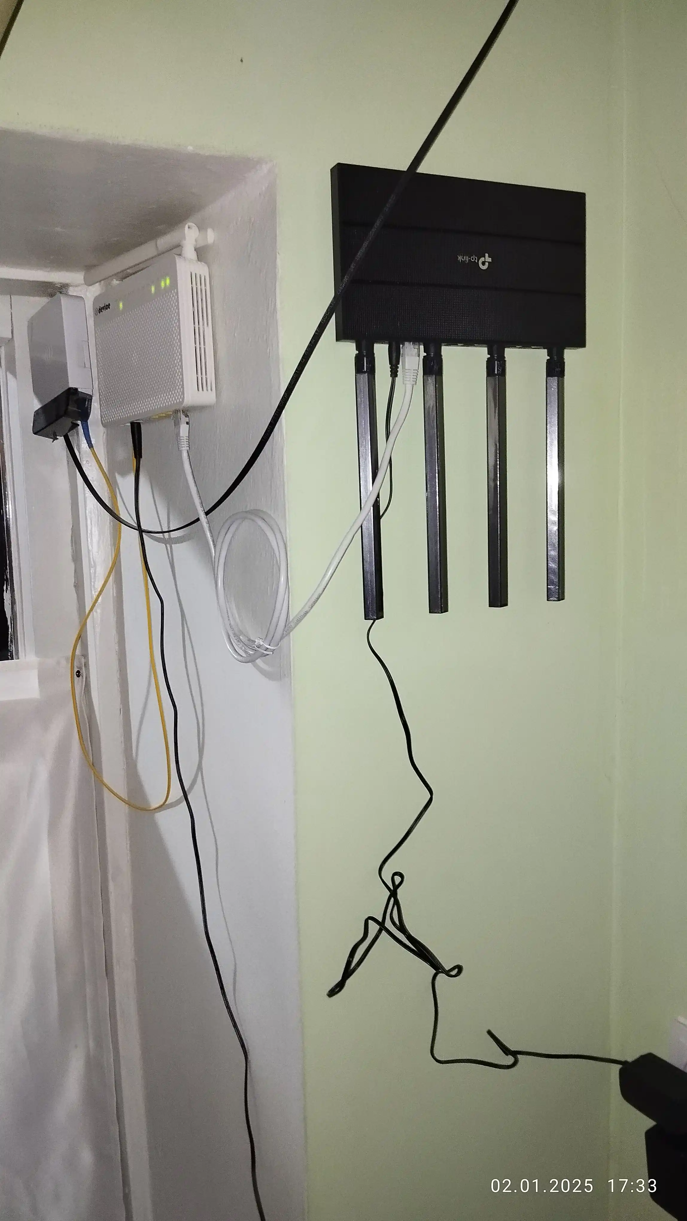 Wi-Fi gigabit router TP-Link Archer C6 AC1200  (uztelecom GPON ga tushmaydi)