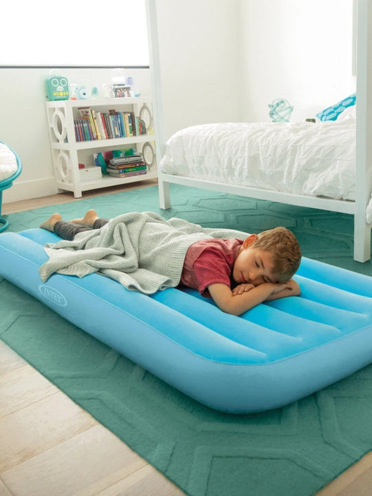 Intex 66803 Детский надувной матрас 88х157х18см "Cozy Kidz" 3-10 лет, 2 цвета