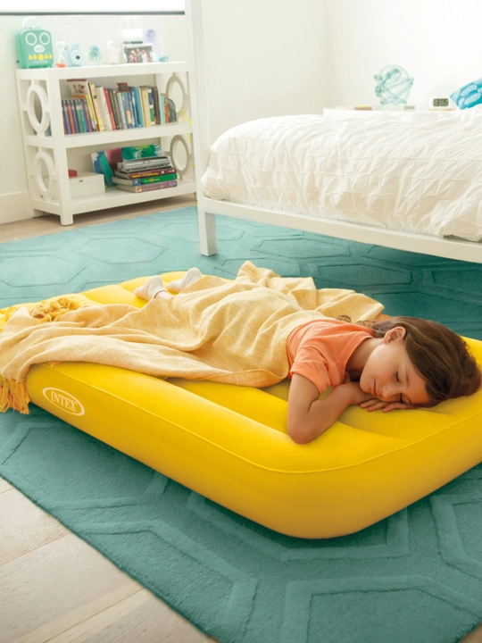 Intex 66803 Детский надувной матрас 88х157х18см "Cozy Kidz" 3-10 лет, 2 цвета
