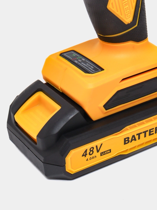 Drel-shurupovert akkumulyatorli 48V, cho‘tkasiz motor, 2 Li-ion akkumulyator