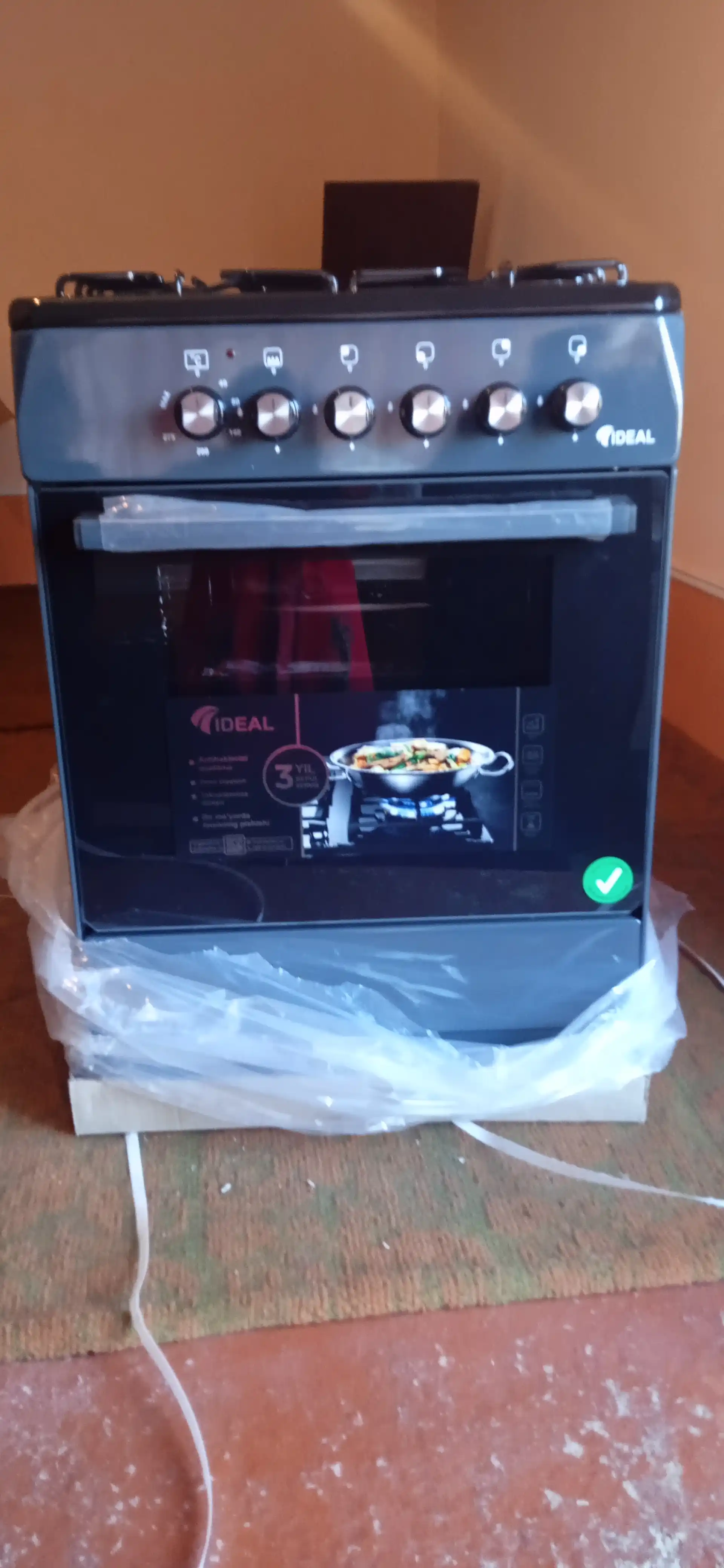 Gaz plita L110 eco, 4 konforkali, pech hajmi 65 litr, 60 * 60 sm