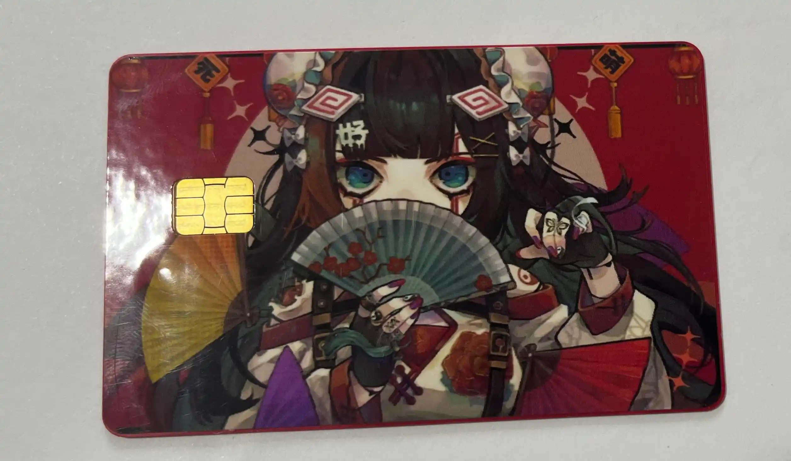 Bank kartasi va chipta stikerlari, Anime