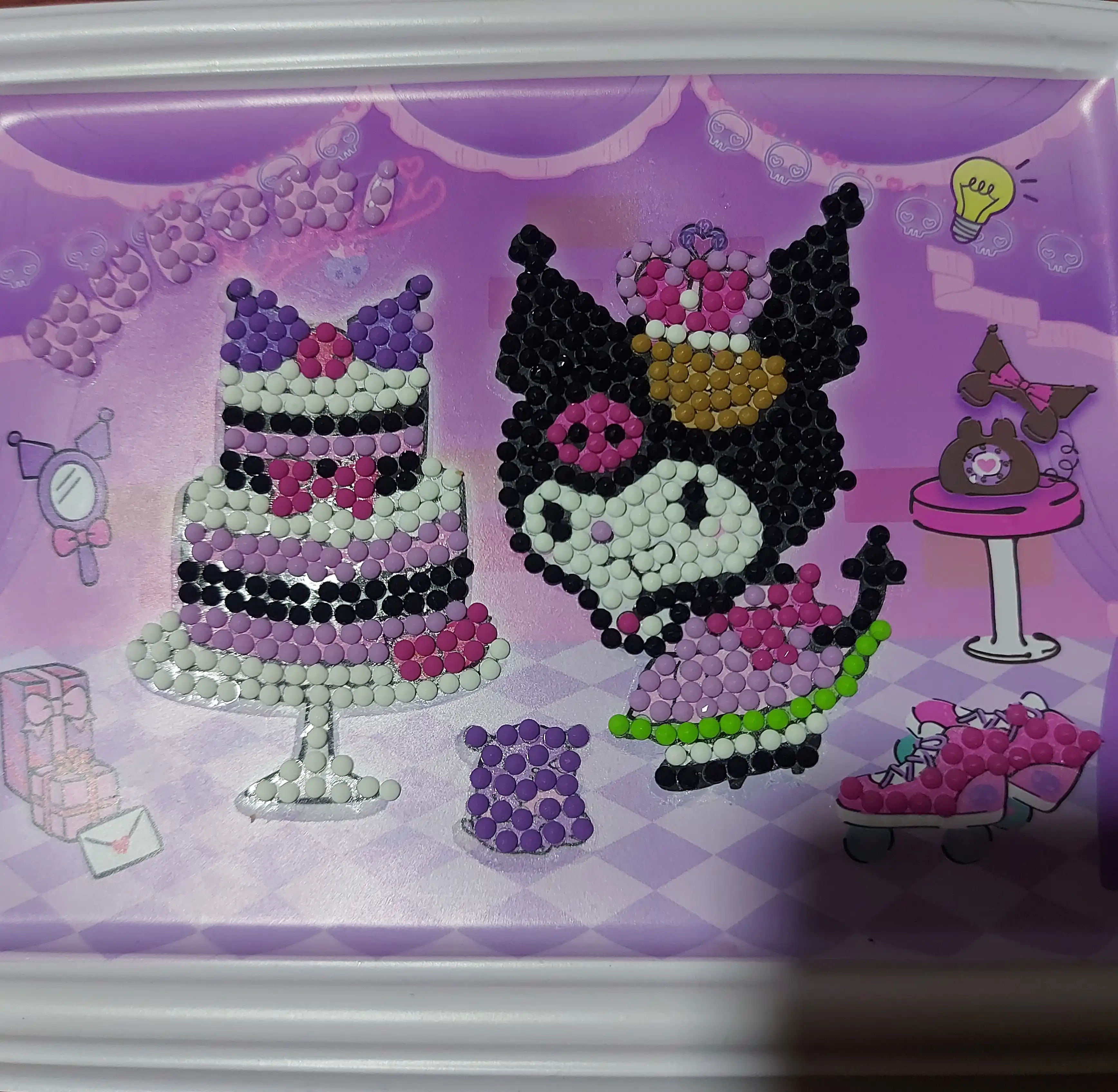 Olmosli mozaika Kuromi, Hello Kitty, Sanrio, My melody, Pochacco, Cinnamoroll, Anime