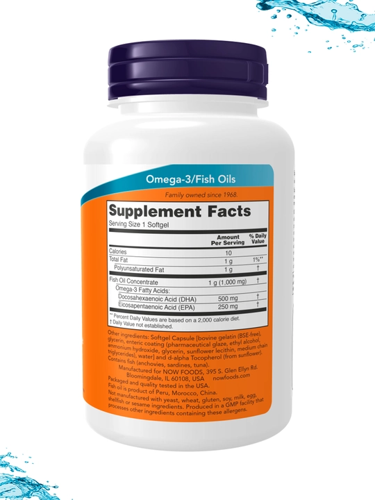 NOW FOODS, DHA, Догозагексаеновая кислота, в капсулах, Халяль