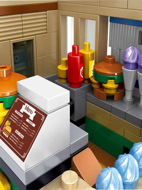 LEGO Детский конструктор автомобилей «Бургер, Мороженое, Подсолнух»