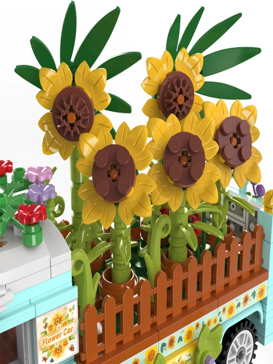 LEGO Детский конструктор автомобилей «Бургер, Мороженое, Подсолнух»