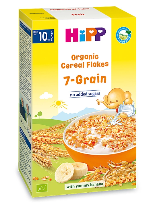 HiPP bolalar, sutsiz, tabiiy 7-xil yormalik bo'tqasi, 10 oydan boshlab, 200 gramm