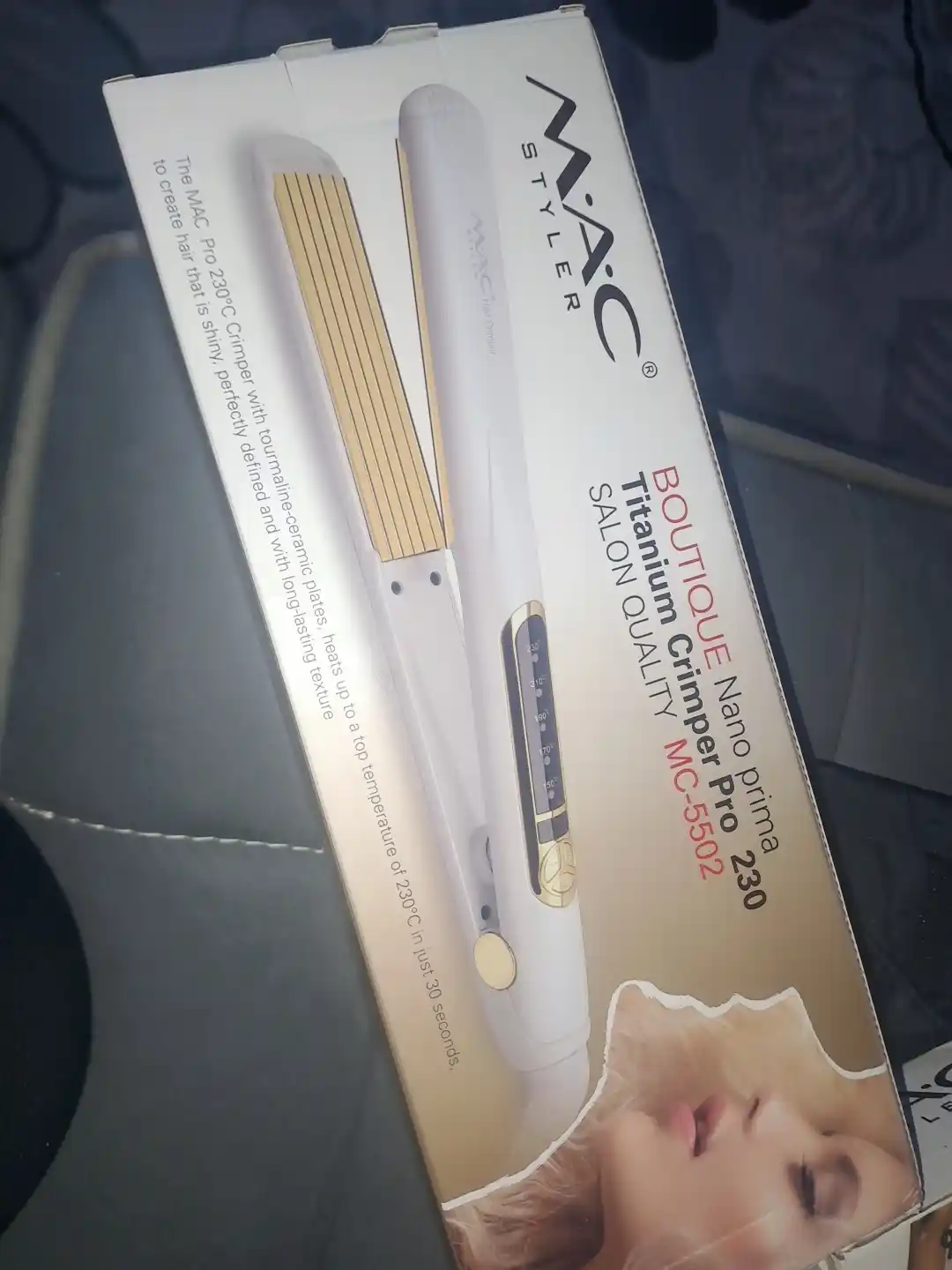 Professional soch uchun gafri dazmol MAC Stayler MC-5502, keramik plastinali