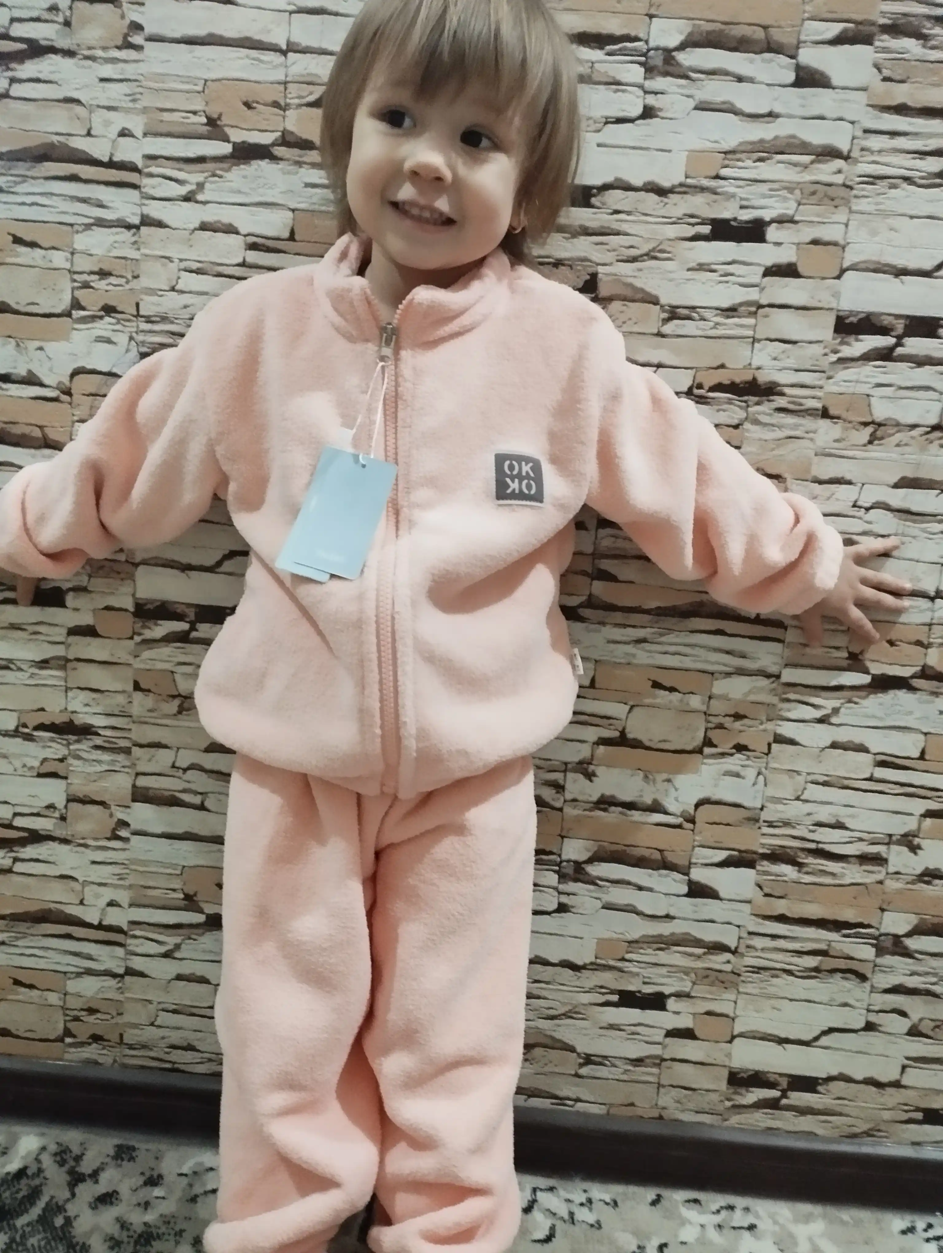 Bolalar uchun issiq va yumshoq kiyim toplami Bubble Fleece