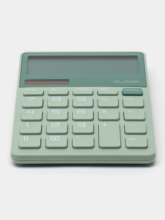 Kalkulyator 12-bit Nusing, 163.3 * 106.3 * 20 mm, Deli, yashil, NS042