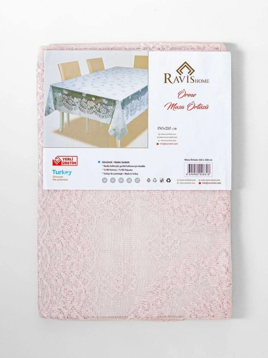 Sifatli poliesterdan dasturxon Ravis Home (Turkiya) 150x220 cm - 