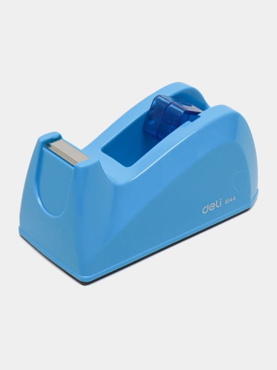 Deli E814A skotch uchun podstavka, 60 mm, ko‘k, kuchli stol usti dispenser