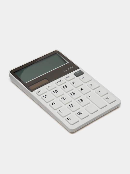 Калькулятор Deli NS042, белый, 12 разрядов, настольный, 163×106×20 мм